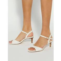 Dune London White Slippers & Sandals Dune London Maddies Heeled Sandals - White