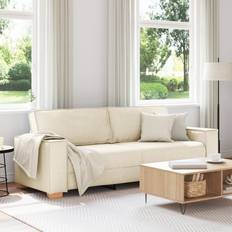 Möbler vidaXL 3-Sitssoffa I Linne 180 cm Soffa 3-sits