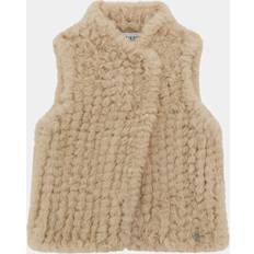 Guess Vests Guess Kids Faux Fur Vest - Beige