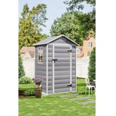 Garden Plastic Storage Shed with Lockable Hinged Door One Size