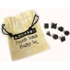 Black Jewellery Sets Ancient Wisdom Geometric Seven Piece Black Agate Set - Black