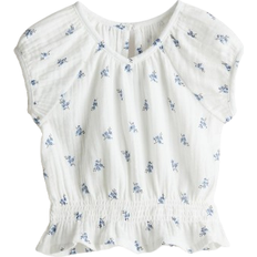 Blouses & Tunics Children's Clothing H&M Cotton Muslin Shirt - White/Floral (1282985002)