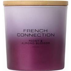 Purple Scented Candles French Connection Peony Almond Blossom Long-Lasting Luxury Gift Large Scented Candle
