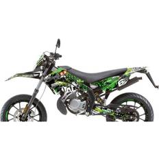 Motorcycle Decals Stage6 Stickers Kit Fairings 18 Pieces Stage6 - Green/Black