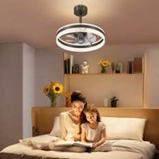 220-240 V Ceiling Fans Homcom Ceiling Fan Light with 3 Colour Timer