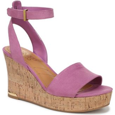 Franco Sarto Slippers & Sandals Franco Sarto Women's Celeste 2 Open Toe Strappy Wedge Sandals - Purple Fabric