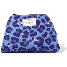 Blue Cosmetic Bags The Flat Lay Co. Drawstring Makeup Bag - Blue Leopard