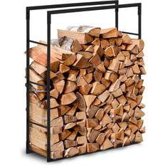 Hillvert Range Bûche 40 kg 80 x 25 x 100 cm Acier Noir