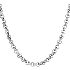 Men Jewellery Bourne and Wilde Belcher Link Chain Necklace - Silver