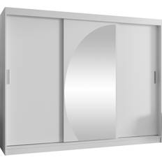 Mirjan24 Weiß 250 cm Kleiderschrank