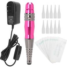 Eyebrow Razors Konnwei Semi Permanent Microblading Machine Pen Eyebrow Lip Tattoo Machine Needle Cap Set - Rose Red