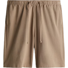 H&M Relaxed Fit Knee length Piqué Shorts - Brown