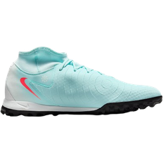 Leather - Turf (TF) Football Shoes Nike Phantom Luna 2 Academy TF High Top - Mint/Off Noir/Atomic Red