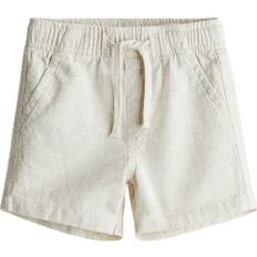 H&M Linen Blend Shorts - Light Beige (1283001001)