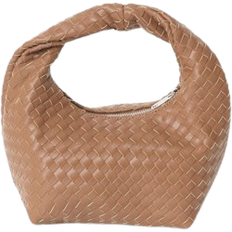 Gina Tricot Braided Handbag - Camel
