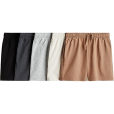 H&M Cotton Jersey Shorts 5-pack - Brown/Black (0854711025)