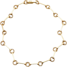 Efva attling ring chain Efva Attling Ring Chain & Stars Collier - Gold/Diamonds