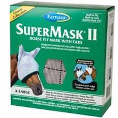 Horse Bonnets Farnam Anti-Fly Mask For Horses With Ears Supermask II Horse Horse - Gris