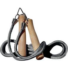 Gråa Träningshopprep Endurance Jump Rope Wooden Handle