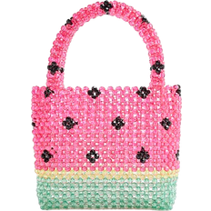 Women Clutches River Island Watermelon Beaded Clutch Bag - Red