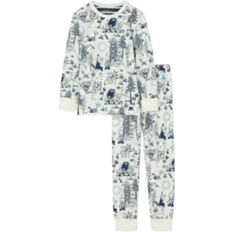 Polarn O. Pyret Kid's Moomin Print Kids Pyjamas - White