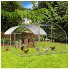 Boîtiers Enclos Poulailler Dôme 3x5 M Avec Porte Latérale Et Toit