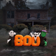 Party Decorations Haunted Hill Farm Inflatable Boo Sign 3.5-ft