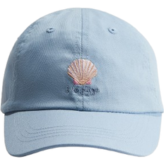 H&M Embroidery-Detail Cap - Light Blue/Shell