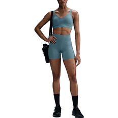 Nike Indy Medium Support Women's Padded Adjustable Sports Bra - Smokey Blue