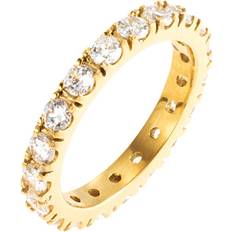 Crystal Eternity Ring - Gold