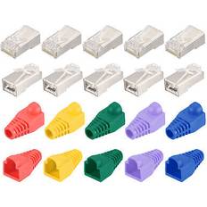 Uxcell RJ45 Cat6 Shielded Connectors 20pcs