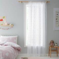 Dunelm Tufted Slot Top Single Voile Panel 112x140cm