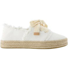 White - Women Espadrilles Toms Carolina - White/Beachside Woven/Fray