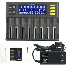 LiitoKala Lii-S8 8 Slots LCD Display 9V Quick Charger