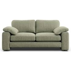 Dunelm Magnus Vintage Chenille Soft Green Sofa 198cm 3 Seater