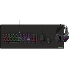 Keyboards Gamemax Pulse 4-in-1 Combo RGB Mechanical Outemu Red Keyboard (English)