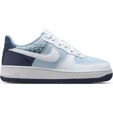 Nike Air Force 1 Low Casual Shoes - Light Armory Blue/White/Midnight Navy