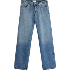Lindex Straight Jeans With Low Waist - Denim Blue