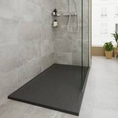Showers GoodHome Receveur De Douche 80 x 140 cm Résine Noir