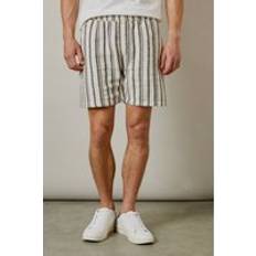 Burton Shorts Burton Mens Off White Textured Casual Shorts