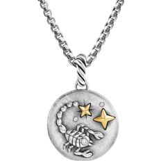 David Yurman Scorpio Amulet - Silver/Gold/Diamonds