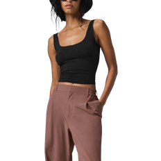 Alo Sheer Glow Tank Top - Black