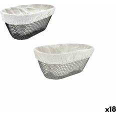 Bread Baskets BigBuy Large Metal Oval 25 x 13 x 10 cm Bread Basket