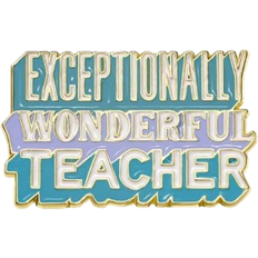 Shein EXCEPTIONALLY WONDERFUL TEACHER Enamel Pin Custom Decorative Brooches Ornaments Lapel Bag Badges Jewelry Gifts Pin Graduation Brooch Backpack Pins Dress Accessories Pin For Clothes Bag Charm