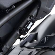 R&G Motorcycle Rear Footrest Blanking Plate - Black