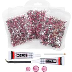 Nail Decoration & Nail Stickers Qiipii Dark Pink Crystal Resin Rhinestones B7000 Jewelry Glue - Deep Pink