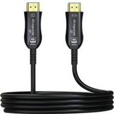 MediaRange Active Optical HDMI Ethernet Cable V2.0 18 Gbps 15M Black MRCS223