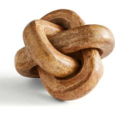 Dunelm Chunky Knot Mango Wood Natural Figurine 11cm