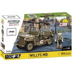 Cobi Historical Collection WW2 3133 Willys MB 132 Piece Set