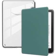 Eiderwood Amazon Kindle Paperwhite Konstläder Fodral Genomskinlig Mörkgrön